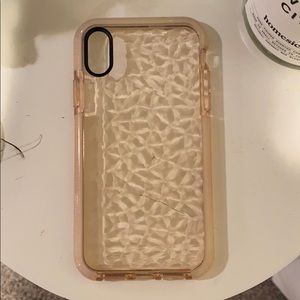 Light pink clear phone case for iPhone XR